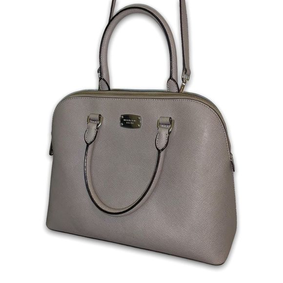 Michael Kors Cindy Pearl Grey Satchel - Picture 2 of 9